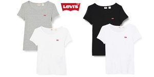 Pack x2 Camisetas Levi's 2pack tee para mujer barato en Amazon