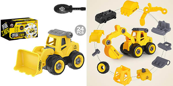 Vehículos de construcción de juguete para montar