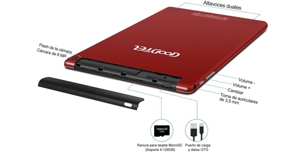 Tablet Goodtel de 10" en Amazon