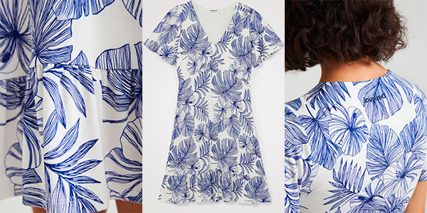 Vestido corto Desigual Nadia para mujer barato