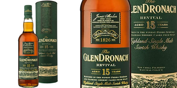 The Glendronach 15 Years Old Revival Highland Single Malt Scotch Whisky de 700 ml barato en Amazon