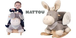 Balancín Burro Capuchino de Nattou para bebés 10-36 meses barato en Amazon