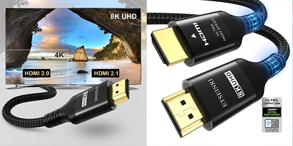 Cable HDMI 2.1 Etseinri 8K a 48 Gbps