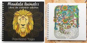 Chollo Libro de colorear mandalas de animales para adultos