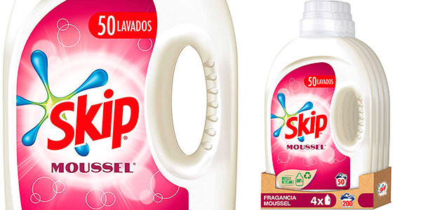 Chollo Pack x4 Detergente líquido Skip Moussel 50 lavados