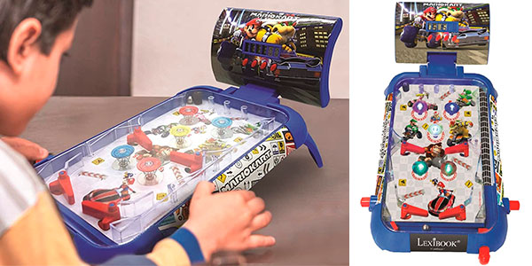 Chollo Pinball Lexibook Mario Kart con luz y sonido