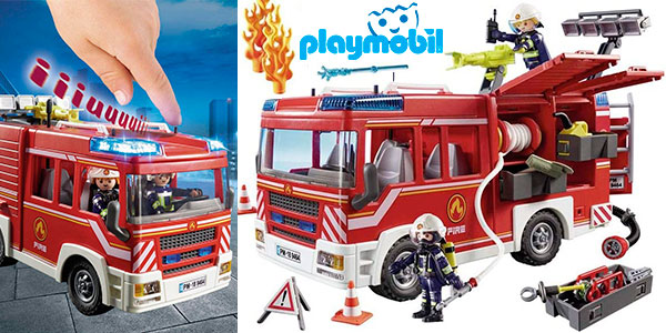 Chollo Set Camión de Bomberos con luz y sonido de Playmobil