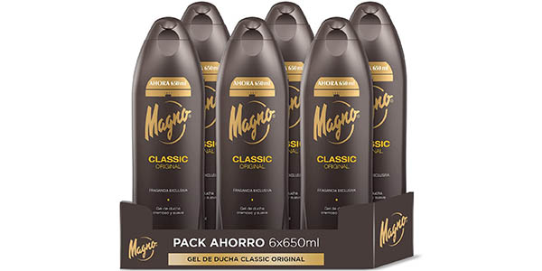 Pack x6 Gel de ducha Magno Classic Original de 650 ml