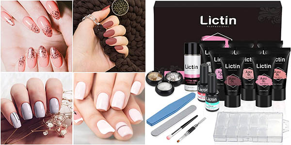 Kit de extensión de uñas de gel Lictin