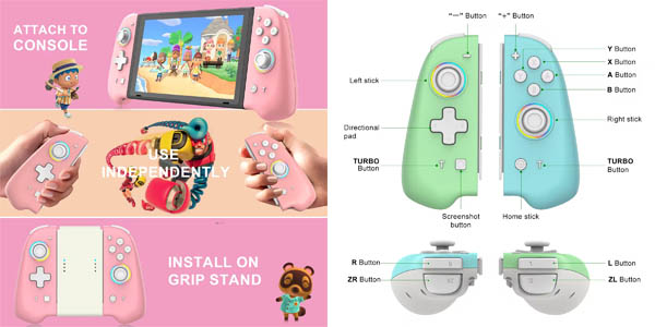 Mandos tipo Joy-Con para Nintendo Switch