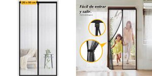 Mosquitera magnética Hommie para puerta de 210 x 90 cm