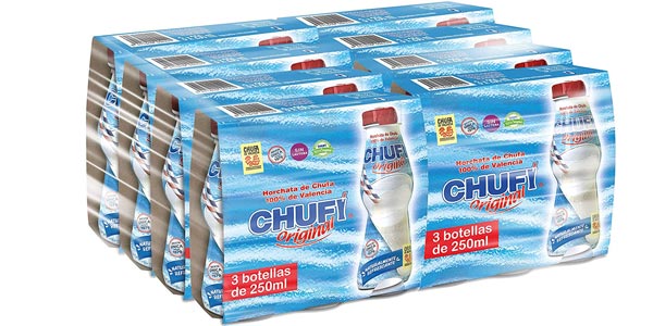 Pack x24 botellines de horchata de chufa Chufi 100% de Valencia de 250 ml/ud chollo en Amazon