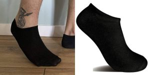 Pack de 9 pares de calcetines cortos unisex POPYS en color negro