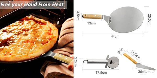Set TedGem de pala y cortador de pizzas barato