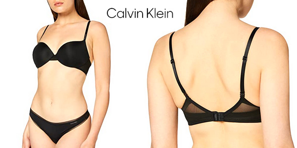 Sujetador invisible Calvin Klein Demi Lightly Lined para mujer chollo en Amazon