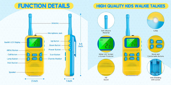 Walkie Talkies infantiles baratos en Amazon