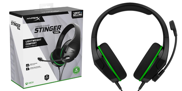 Cascos de gaming HyperX HX-HSCSCX-BK CloudX Stinger Core para Xbox One baratos en Amazon