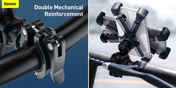 Soporte de teléfono móvil para bicicleta Baseus chollo en AliExpress
