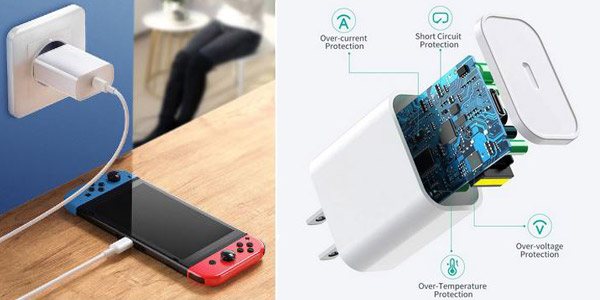 Cargador USB tipo-C de 18W chollo en AliExpress