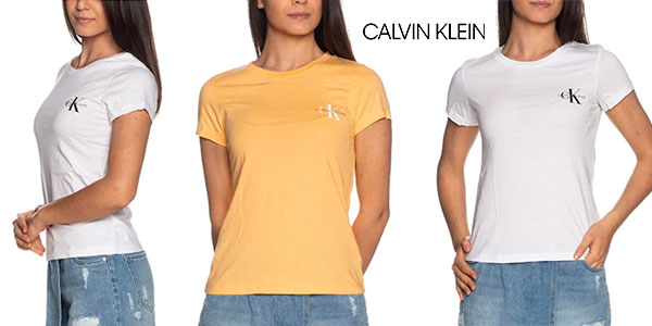 Chollo Pack de 2 camisetas Calvin Klein para mujer 