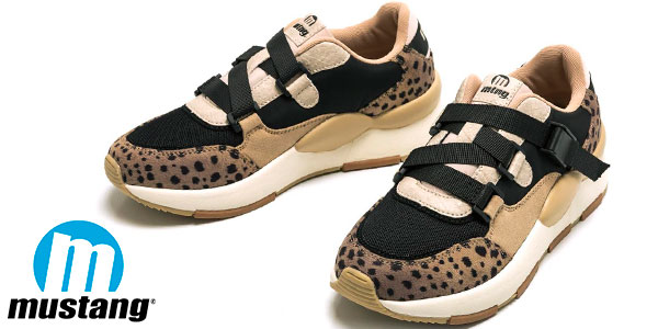 Chollo Zapatillas Mustang Max Taupe para mujer 