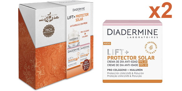 Cofre x2 cremas de día anti-edad Diadermine Lift+ Protector Solar SPF30 barato en Amazon