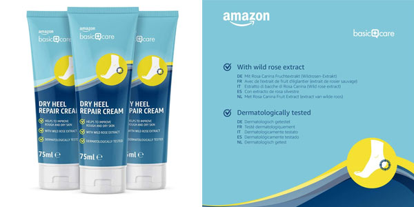 Crema talones Amazon Basic Care barata