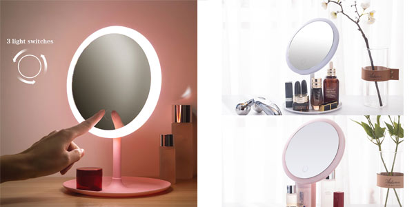 ▷ Chollo Espejo de maquillaje con luz LED por sólo 9,63€ con envío incluido  (-68%)