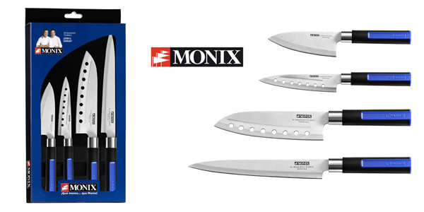 Juego x4 cuchillos de cocina Monix Solid Plus baratos en Miravia