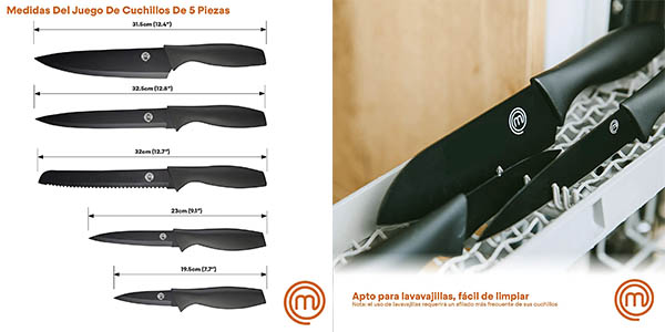 MasterChef cuchillos cocina set oferta