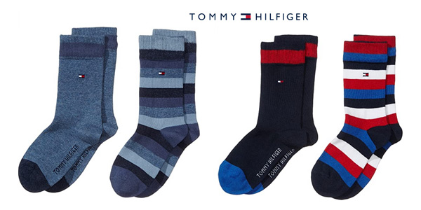 Pack x2 pares de calcetines Tommy Hilfiger para niños chollo en Amazon