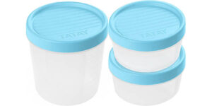 Set de 3 fiambreras redondas con tapa Tatay Twist