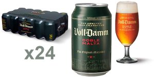Pack x24 Voll-Damm Cerveza de 330 ml barato en Amazon