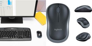 Combo de teclado y ratón inalámbricos Logitech MK330 barato