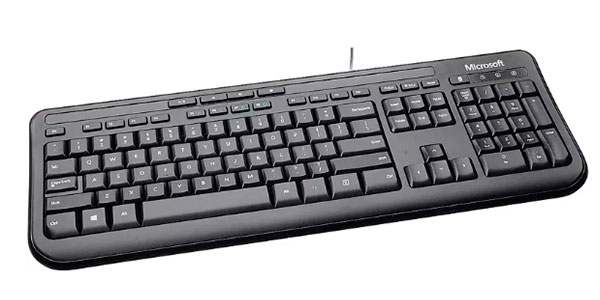 Teclado Microsoft Wired Keyboard 600 barato