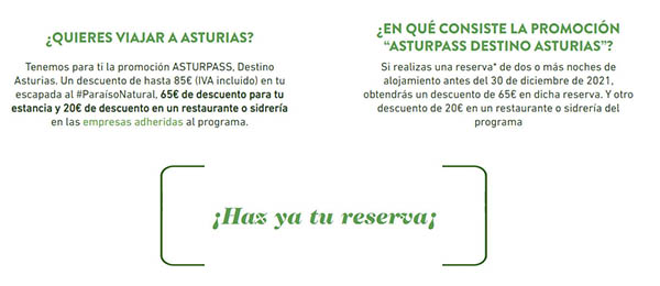 Asturpass promoción Asturias turismo