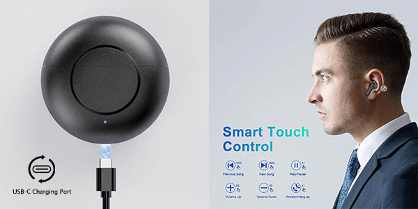 Auriculares inalámbricos Geryst con estuche de carga con descuento