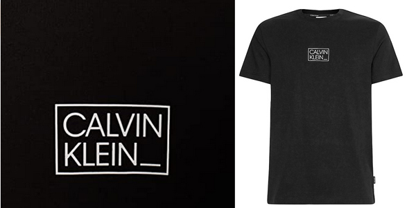Calvin Klein Chest Box Logo T-Shirt camiseta para hombre chollo en Amazon