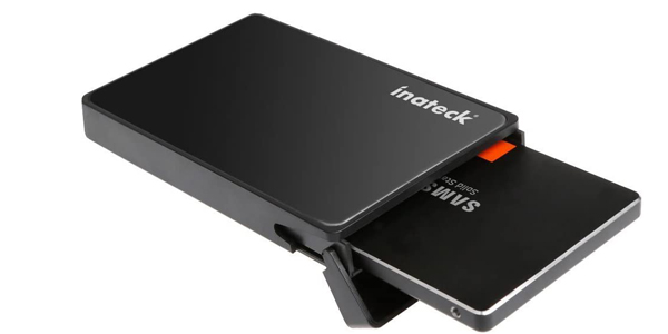 Carcasa externa portátil Inateck USB 3.0 para disco duro o SSD de 2.5" con UASP barata en Amazon