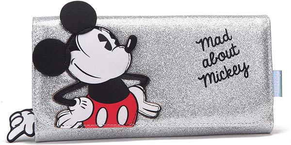 Cartera con efecto purpurina Disney Mad About Mickey barata en Amazon