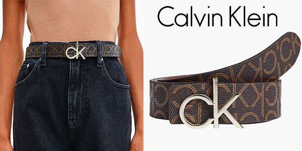 Chollo Cinturón reversible Calvin Klein con logo para mujer