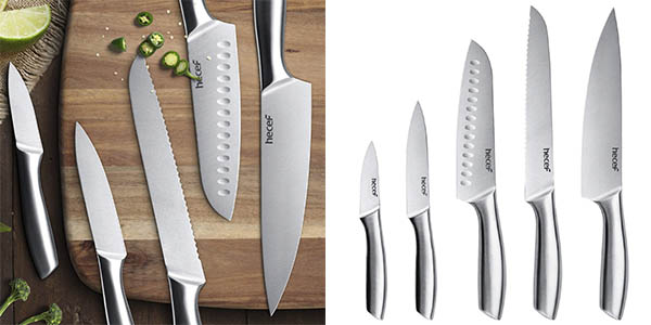 Hecef cuchillos cocina set oferta