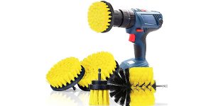 Cepillo acoplable a taladro eléctrico para limpieza de azulejos