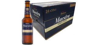 Pack x24 Mahou Maestra Doble Lúpulo Cerveza Lager Tostada botella de 330 ml barato en Amazon