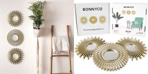 Pack x3 Espejos decorativos de pared Bonnyco baratos en Amazon