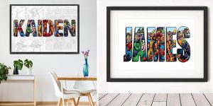 Póster Marvel personalizado con el nombre barato en AliExpress