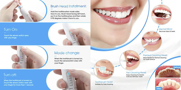 raspador dental eléctrico sónico oferta