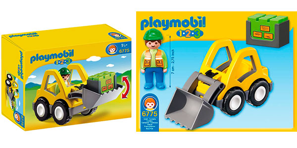 Set Pala excavadora de Playmobil 1.2.3 barato
