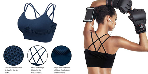 Set x3 Sujetadores deportivos HBselect para mujer chollo en Amazon