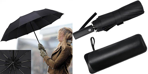 Vicloon paraguas plegable funda oferta